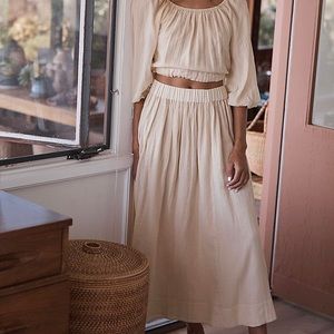 Free People Forever Mood set size small Au Lait